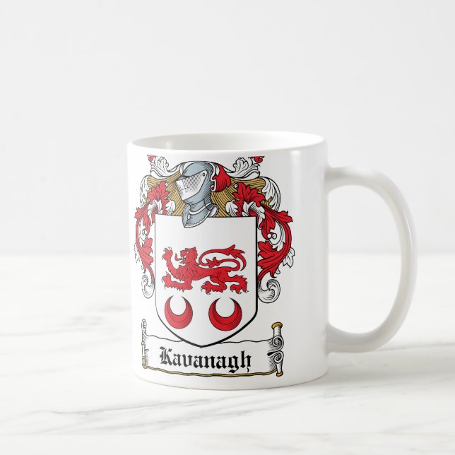 Taza De Café Escudo de la familia de Kavanaugh (Derecha)