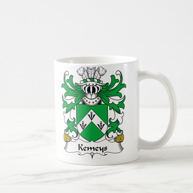 Taza De Café Escudo de la familia de Kemeys (Derecha)