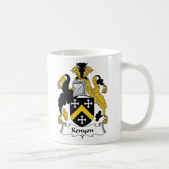 Taza De Café Escudo de la familia de Kenyon (Derecha)