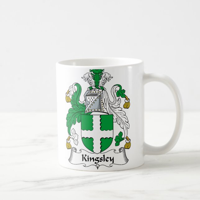 Taza De Café Escudo de la familia de Kingsley (Derecha)