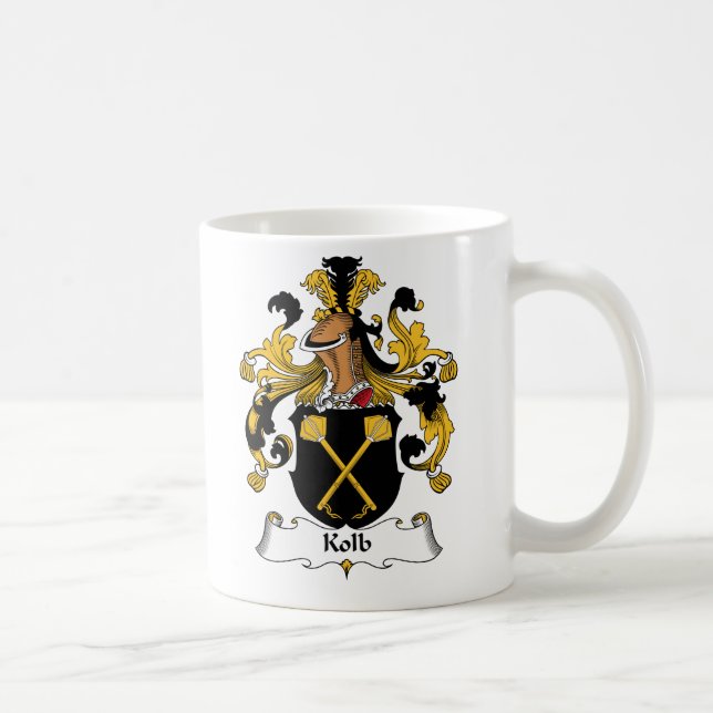 Taza De Café Escudo de la familia de Kolb (Derecha)