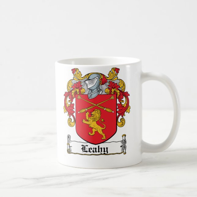 Taza De Café Escudo de la familia de Leahy (Derecha)