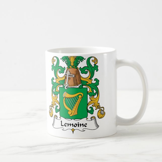 Taza De Café Escudo de la familia de Lemoine (Derecha)