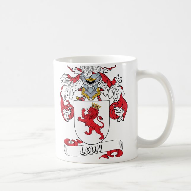 Taza De Café Escudo de la familia de León (Derecha)
