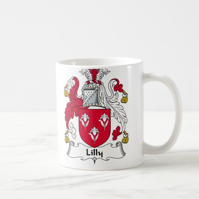 Taza De Café Escudo de la familia de Lilly (Derecha)