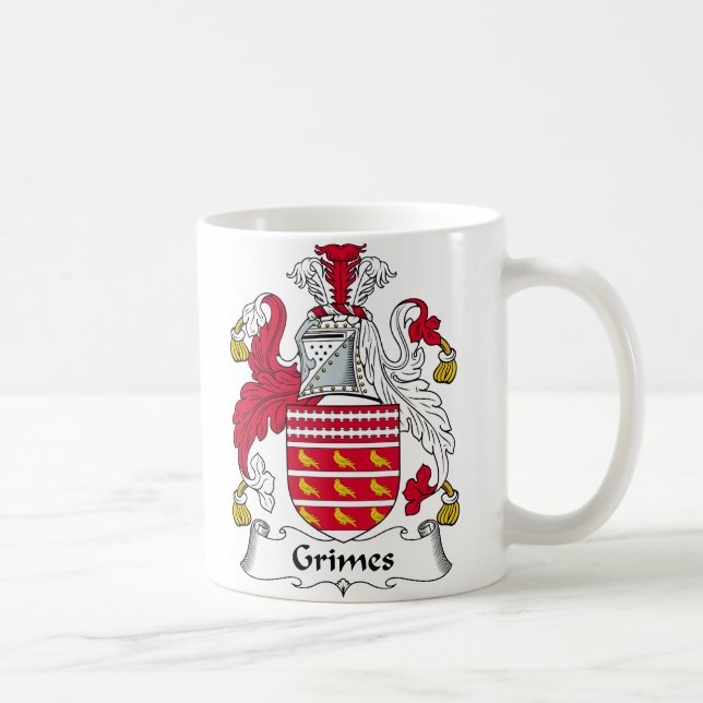 Taza De Café Escudo de la familia de los Grimes (Derecha)