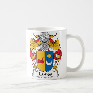 Taza De Café Escudo de la familia de los lamas