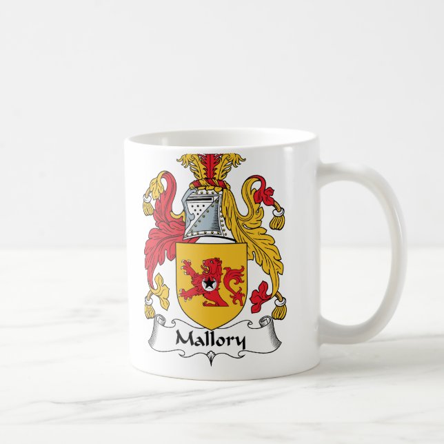 Taza De Café Escudo de la familia de Mallory (Derecha)