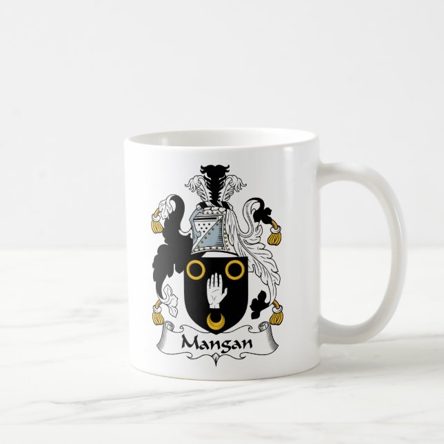 Taza De Café Escudo de la familia de Mangan (Derecha)