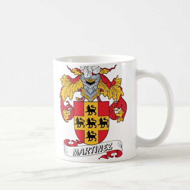 Taza De Café Escudo de la familia de Martínez (Derecha)