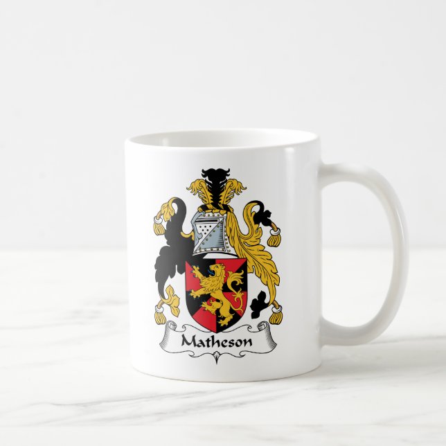 Taza De Café Escudo de la familia de Matheson (Derecha)