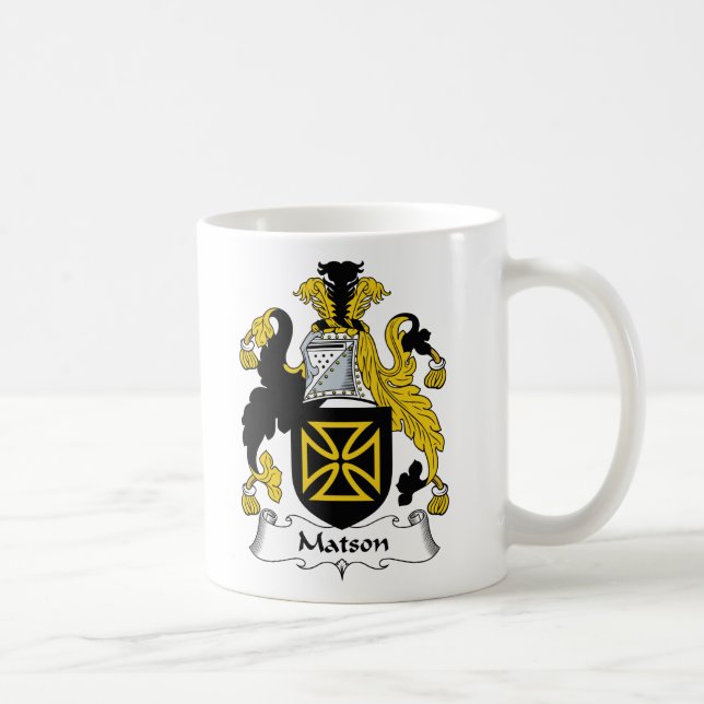 Taza De Café Escudo de la familia de Matson (Derecha)
