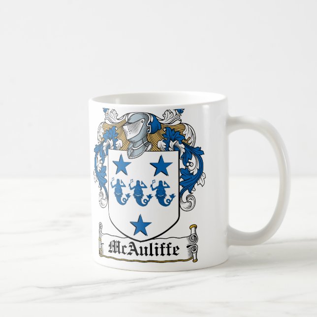 Taza De Café Escudo de la familia de McAuliffe (Derecha)