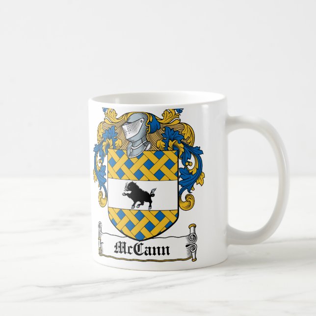 Taza De Café Escudo de la familia de McCann (Derecha)