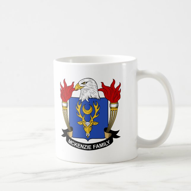 Taza De Café Escudo de la familia de McKenzie (Derecha)
