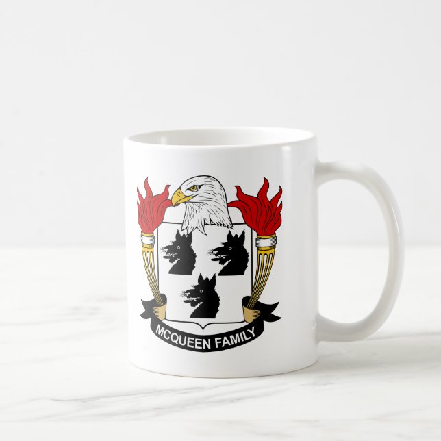 Taza De Café Escudo de la familia de McQueen (Derecha)