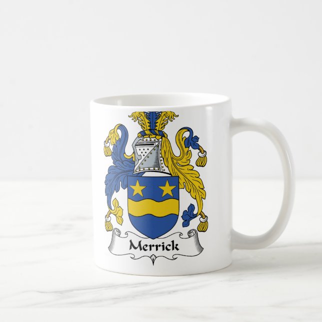 Taza De Café Escudo de la familia de Merrick (Derecha)
