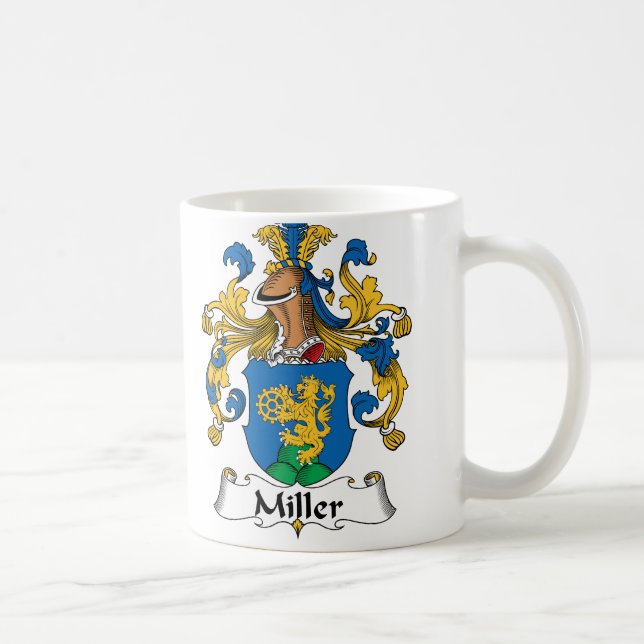 Taza De Café Escudo de la familia de Miller (Derecha)