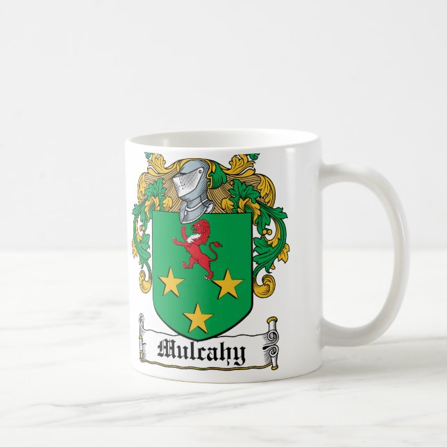 Taza De Café Escudo de la familia de Mulcahy (Derecha)