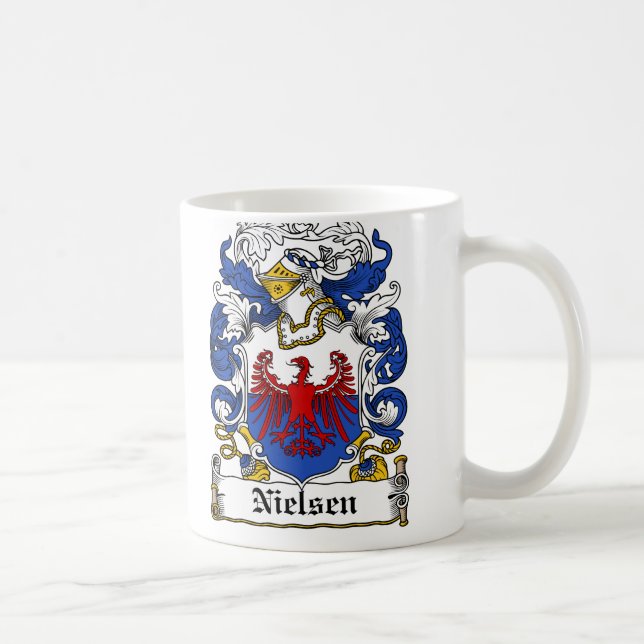 Taza De Café Escudo de la familia de Nielsen (Derecha)