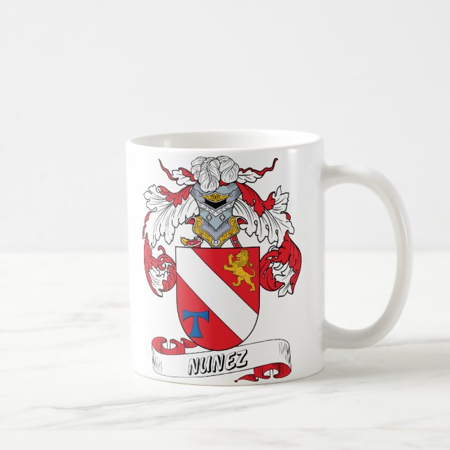 Taza De Café Escudo de la familia de Núñez (Derecha)