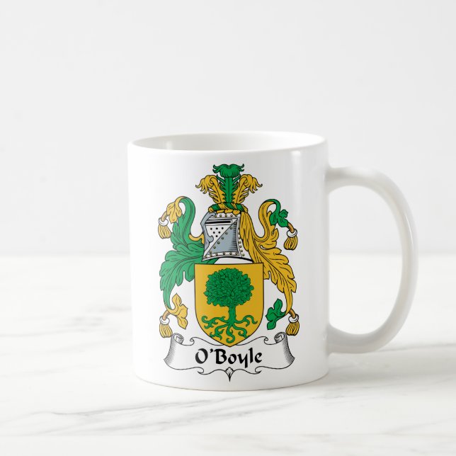 Taza De Café Escudo de la familia de O'Boyle (Derecha)