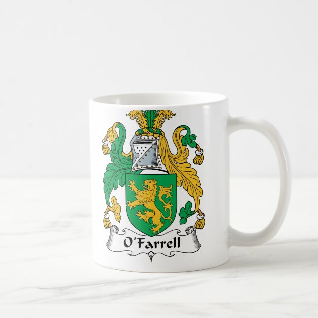 Taza De Café Escudo de la familia de O'Farrell (Derecha)