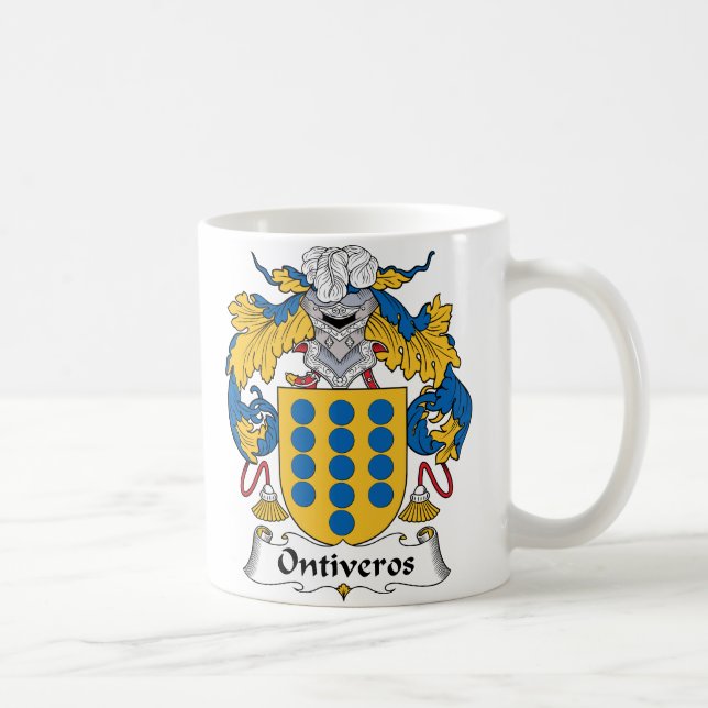 Taza De Café Escudo de la familia de Ontiveros (Derecha)