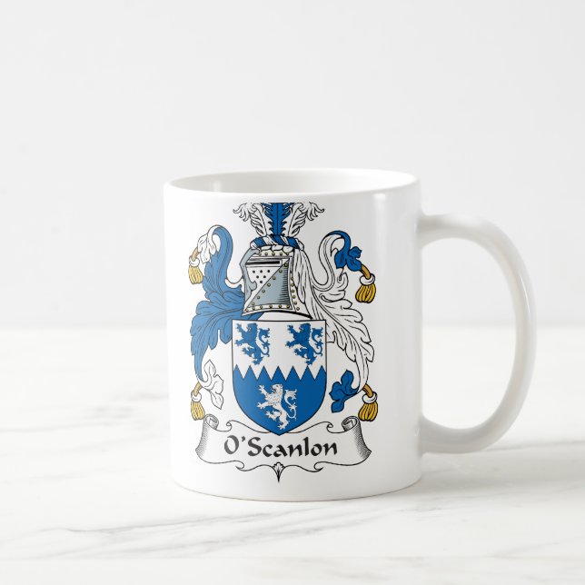 Taza De Café Escudo de la familia de O'Scanlon (Derecha)