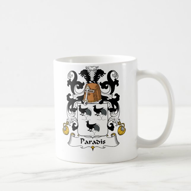 Taza De Café Escudo de la familia de Paradis (Derecha)