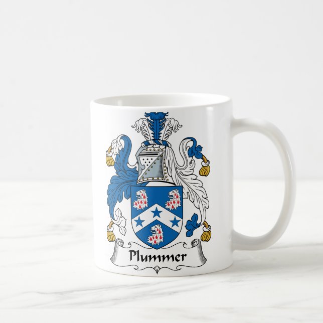 Taza De Café Escudo de la familia de Plummer (Derecha)