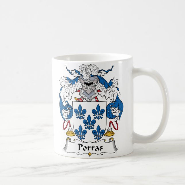 Taza De Café Escudo de la familia de Porras (Derecha)