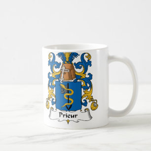 Taza De Café Escudo de la familia de Prieur