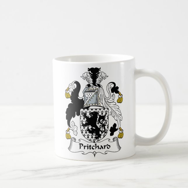 Taza De Café Escudo de la familia de Pritchard (Derecha)