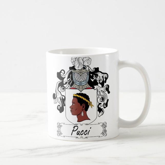Taza De Café Escudo de la familia de Pucci (Derecha)