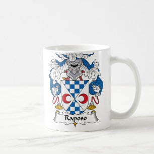 Taza De Café Escudo de la familia de Raposo