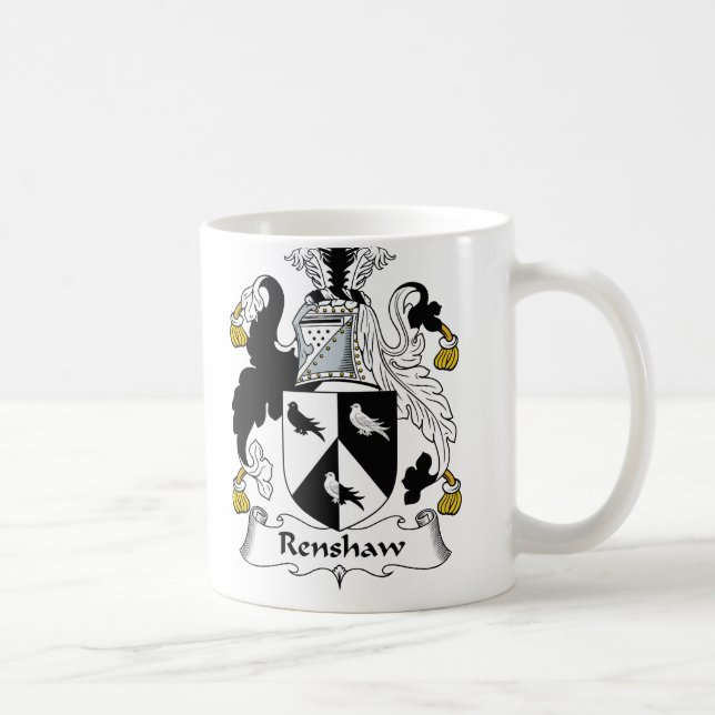 Taza De Café Escudo de la familia de Renshaw (Derecha)