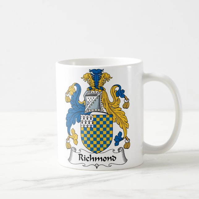 Taza De Café Escudo de la familia de Richmond (Derecha)