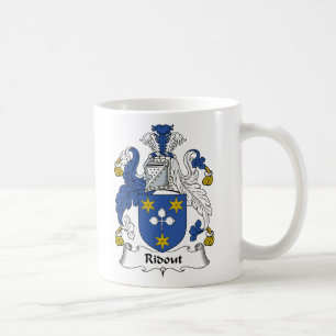Taza De Café Escudo de la familia de Ridout