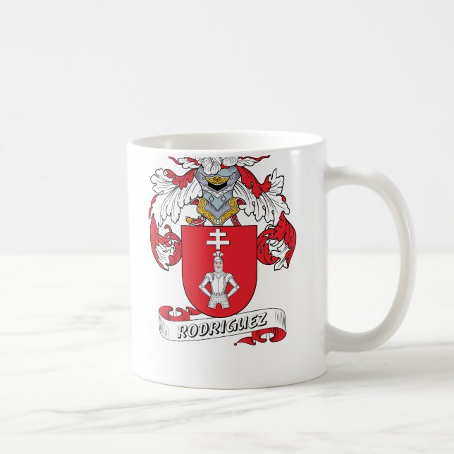 Taza De Café Escudo de la familia de Rodriguez (Derecha)