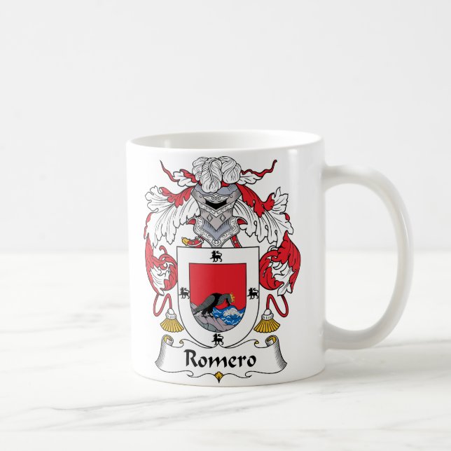 Taza De Café Escudo de la familia de Romero (Derecha)