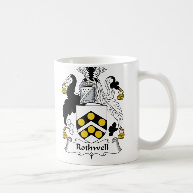 Taza De Café Escudo de la familia de Rothwell (Derecha)