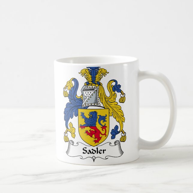 Taza De Café Escudo de la familia de Sadler (Derecha)