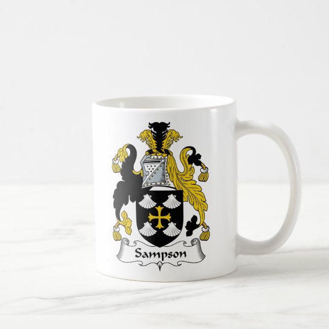 Taza De Café Escudo de la familia de Sampson (Derecha)