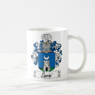 Taza De Café Escudo de la familia de Savini