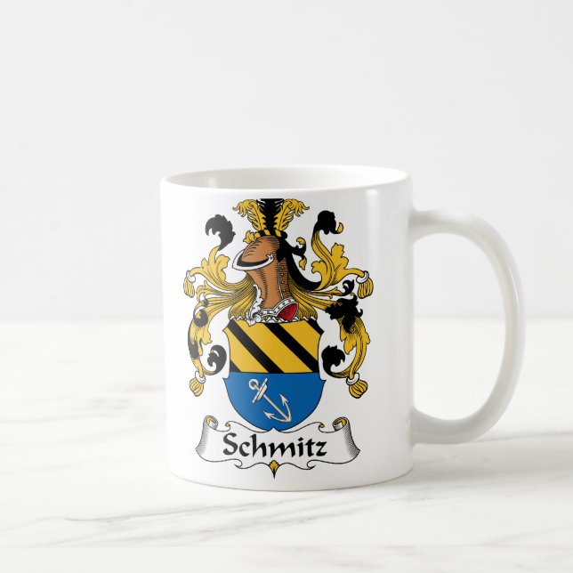 Taza De Café Escudo de la familia de Schmitz (Derecha)