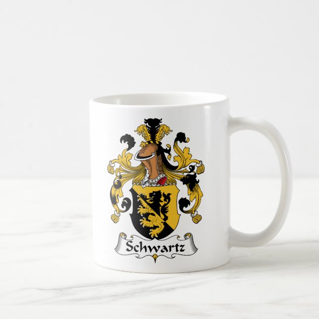 Taza De Café Escudo de la familia de Schwartz (Derecha)