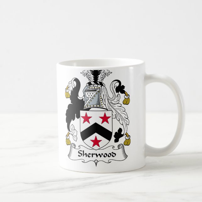Taza De Café Escudo de la familia de Sherwood (Derecha)