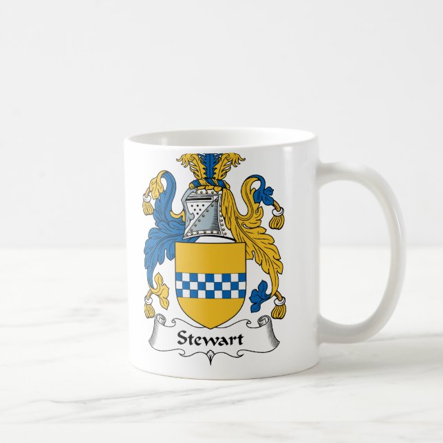 Taza De Café Escudo de la familia de Stewart (Derecha)
