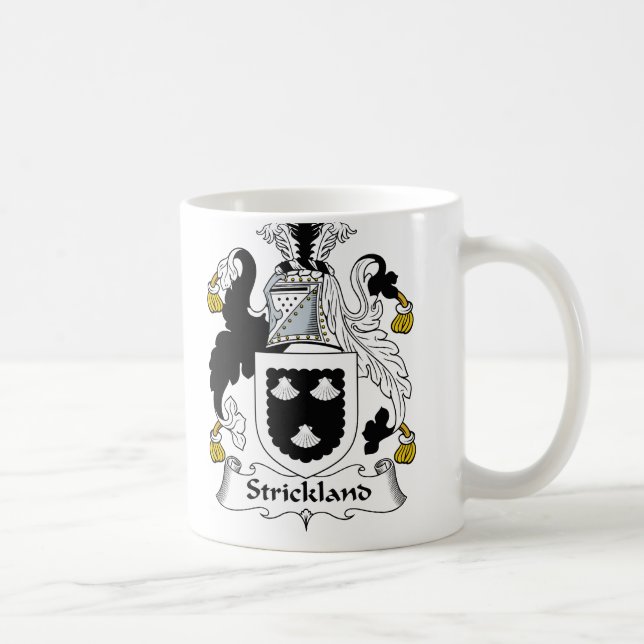 Taza De Café Escudo de la familia de Strickland (Derecha)